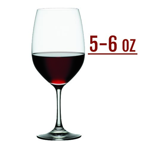 fill your glass half way or less than half way
