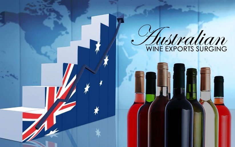 Australian Wine Exports Surging