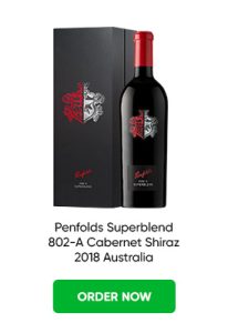 Buy Penfolds Superblend 802-A Cabernet Shiraz 2018 Australia - 1 Bottles from Just Wines Australia