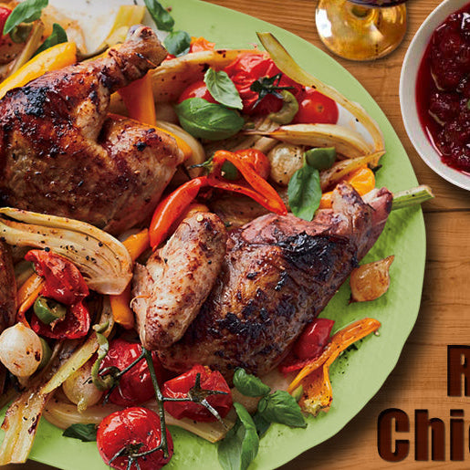 Wine roasted chicken
