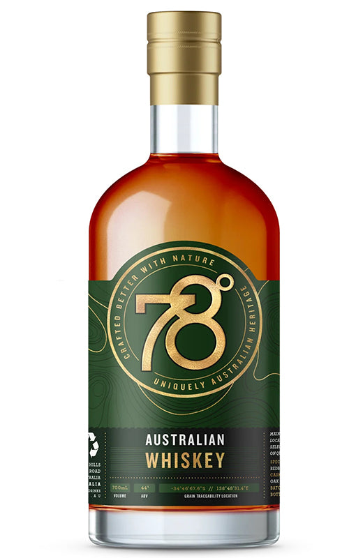 Order 78 Degrees Distillery Adelaide Hills Whisky 700ml - 1 Bottle  Online - Just Wines Australia