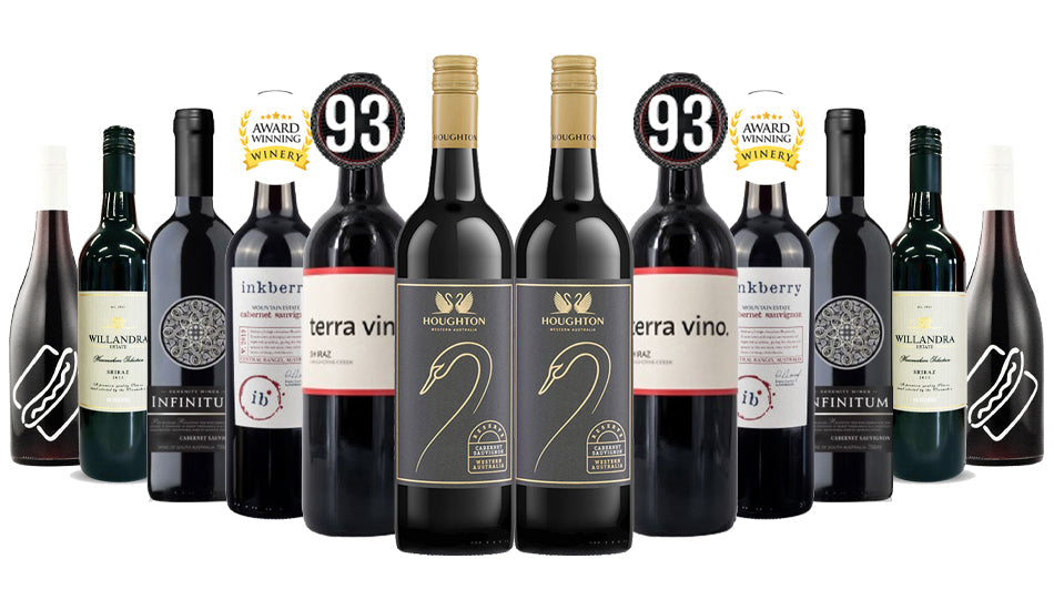 Order Top-Shelf Premium Red Wines Mixed - 12 Bottles  Online - Just Wines Australia