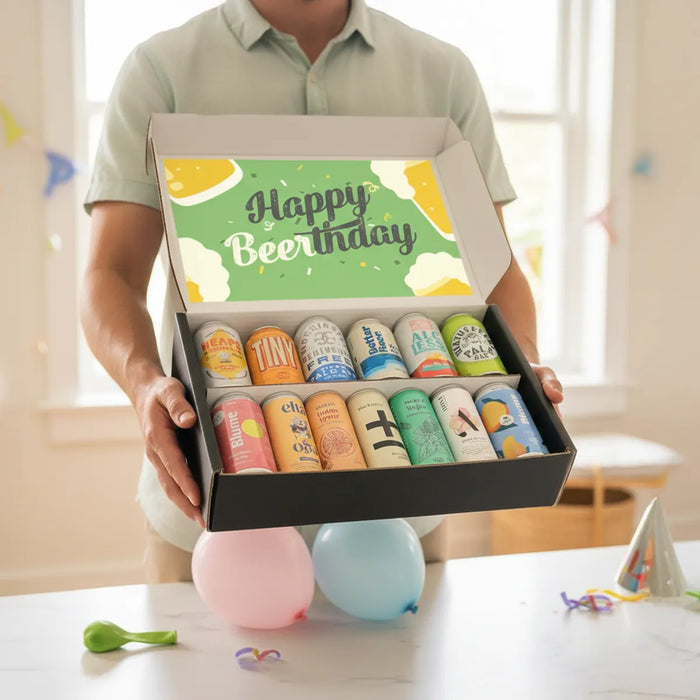 Buy Birthday 13 Non-Alcoholic Beers & Cocktails Gift Box - Sans Drinks