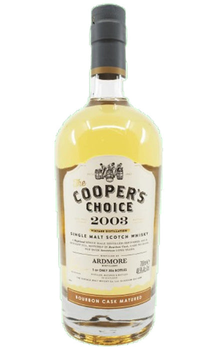 Order Cooper’s Choice Ardmore 17 Year Old Single Malt Scotch Whisky 2003 700ml - 1 Bottle  Online - Just Wines Australia
