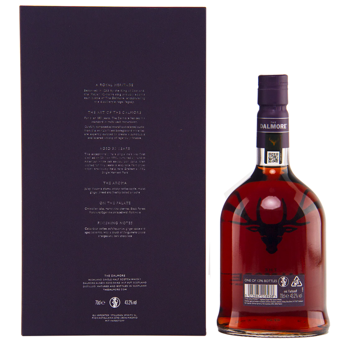 The Dalmore 30 Year Old Single Malt Scotch Whisky 700ml