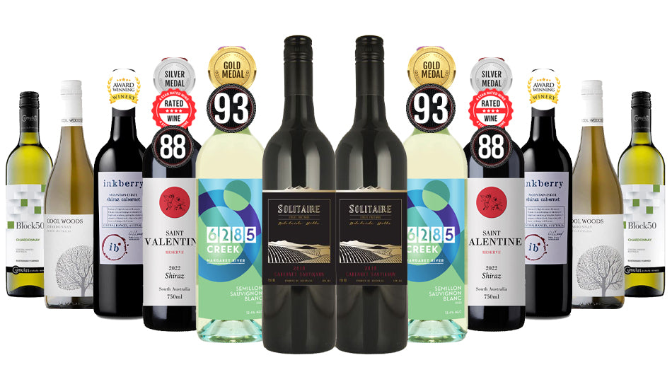 Order Grand Collection Red & White Mixed - 12 Bottles including wine from Award Winning Winery with Gold & Silver Medal  Online - Just Wines Australia