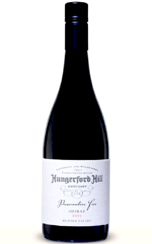 Order Hungerford Hill Hunter Valley Preservative Free Shiraz 2021 - 12 Bottles  Online - Just Wines Australia