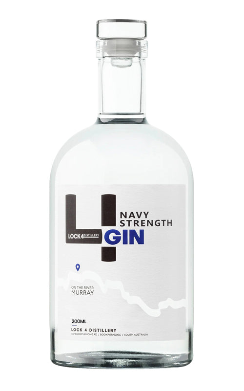 Order Lock 4 Navy Strength Riverland Gin 200ml  Online - Just Wines Australia