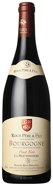 Domaine Roux Bourgogne Pinot Noir Les Moutonière France 2023 - 12 Bottles