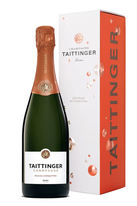 Champagne Taittinger Folies de la Marquetterie Gift Boxed France NV - 1 Bottle