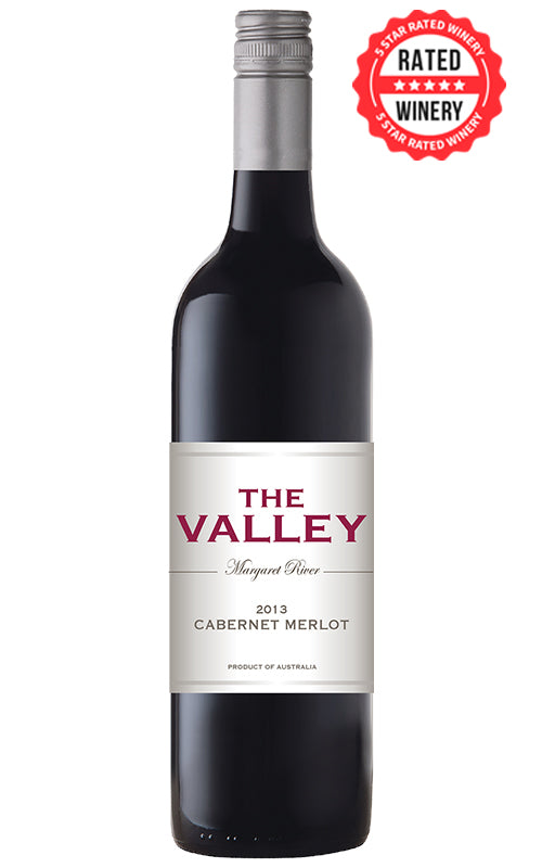 Order The Valleys Margaret River Cabernet Merlot 2013 - 12 Bottles  Online - Just Wines Australia