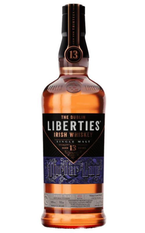 Order The Dublin Liberties 13 Year Old Murder Lane Single Malt Irish Whisky 700ml - 1 Bottle  Online - Just Wines Australia