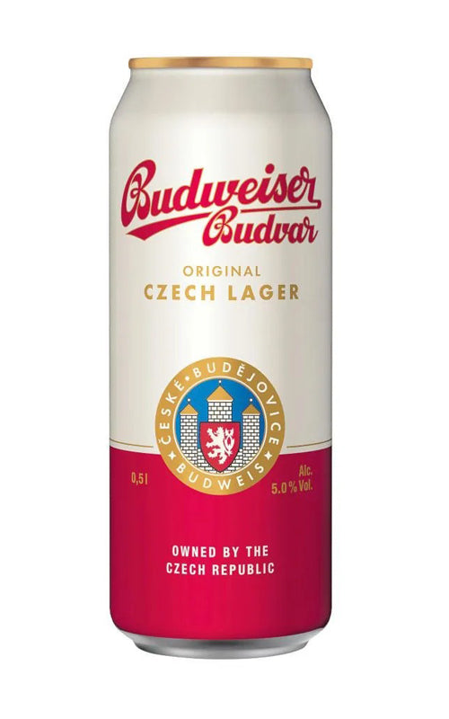 Order Budweiser Budvar Original Czech Lager 500ml Can Beer  Online - Just Wines Australia