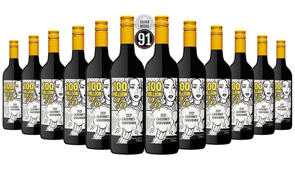 Order 100 Million % South Australia Cabernet Sauvignon 2021 Pack of 12 JustWines Australia