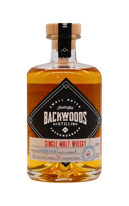 Order Backwoods Distilling Co. Single Malt White Oak 700ml - 1 Bottle - Just Wines