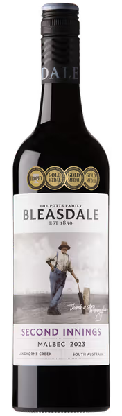 Order Bleasdale Heritage Second Innings Langhorne Creek Malbec 2023 - 6 Bottles - Just Wines