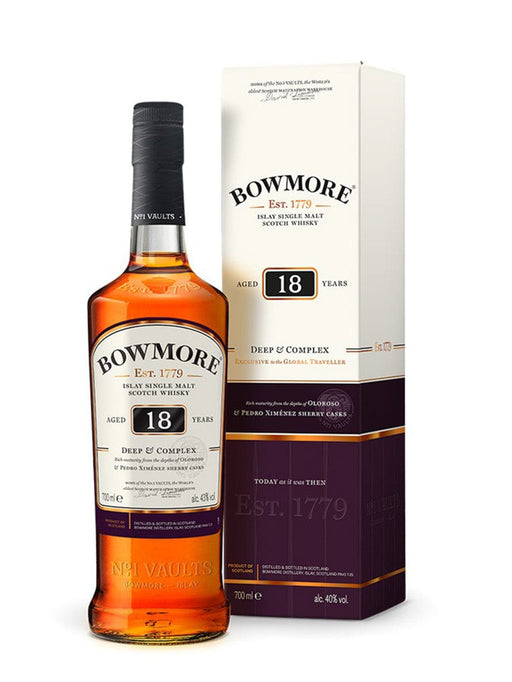 Order Bowmore 18YO Single Malt Scotch Whisky Pack of 1 JustWines Australia