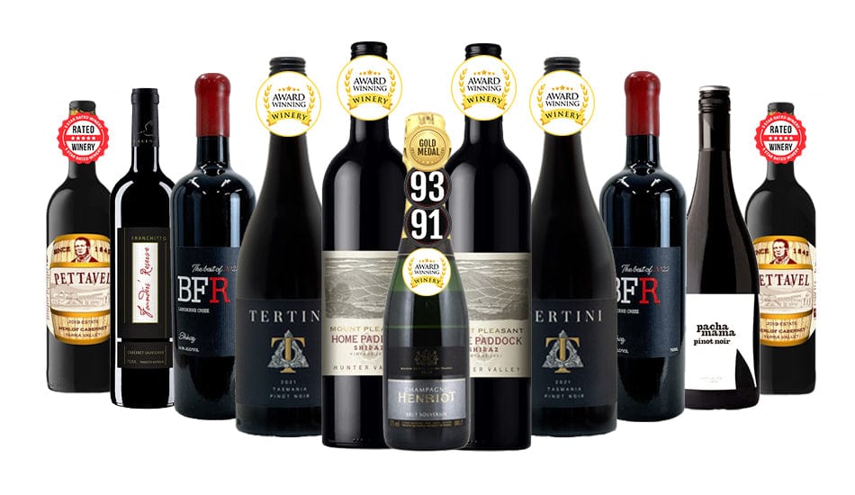 Order Cellar-Perfect Exceptional Red Mix - 10 + 1 Bottles JustWines Australia