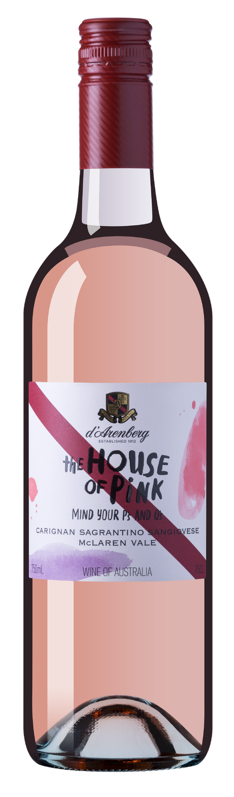 Order D’Arenberg House of Pink McLaren Vale Rose (Carignan, Sagrantino, Sangiovese) 2024 - 12 Bottles - Just Wines