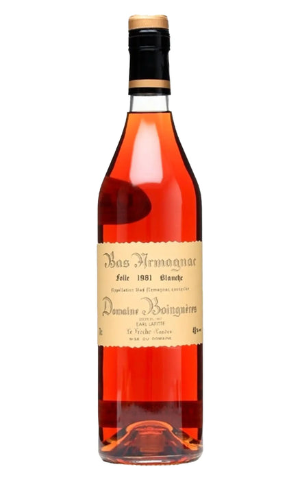 Order Domaine Boingneres 1981 Folle Blanche Grand Bas Armagnac 700ml - 1 Bottle - Just Wines