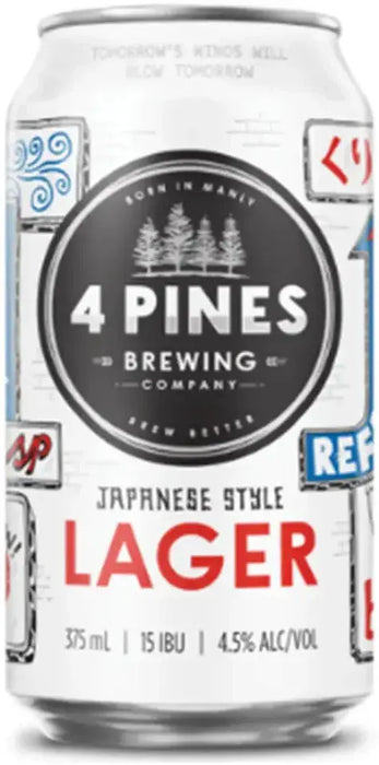 Order Four Pines Japanese Rice Lager - Just Wines