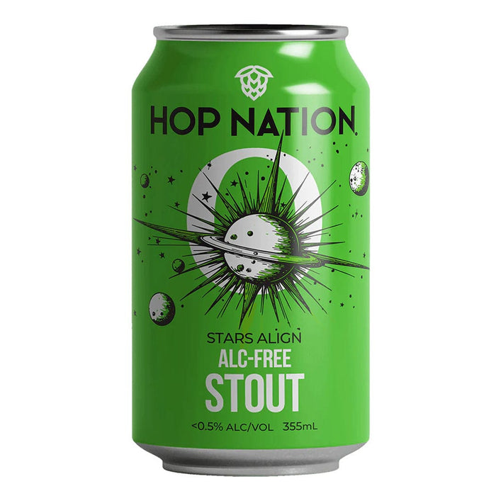 Order Hop Nation Stars Align Non-Alc Stout 1x375mls JustWines Australia