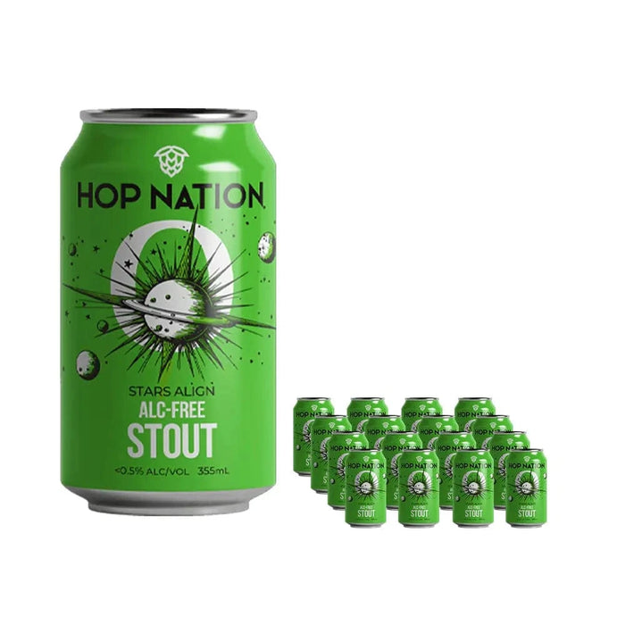 Order Hop Nation Stars Align Non-Alc Stout 16x375mls JustWines Australia