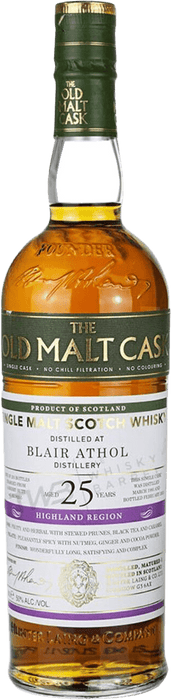  Liquor Loot- Hunter Laing Old Malt Cask Blair Athol 25 Year Old Single Malt Whisky (700mL) -  