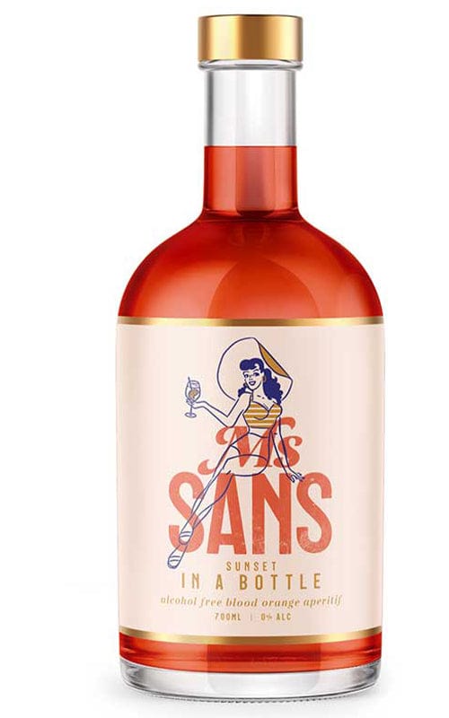 Order Ms Sans Sunset In A Bottle Blood Orange Sparkling Non-Alcoholic - 1 Bottle JustWines Australia