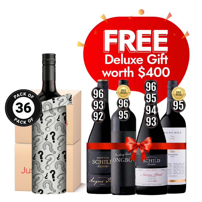 Order Mystery Shiraz – 36 Bottles + FREE $400 Gift - Just Wines
