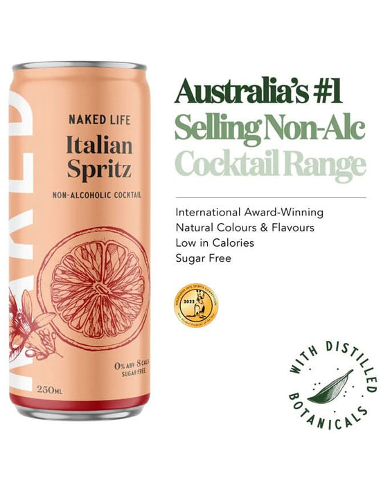 Order Naked Life Italian Spritz Non-Alcoholic Cocktail JustWines Australia