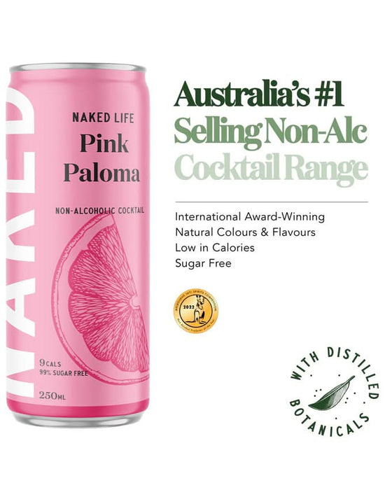 Order Naked Life Pink Paloma Non-alcoholic Cocktail JustWines Australia