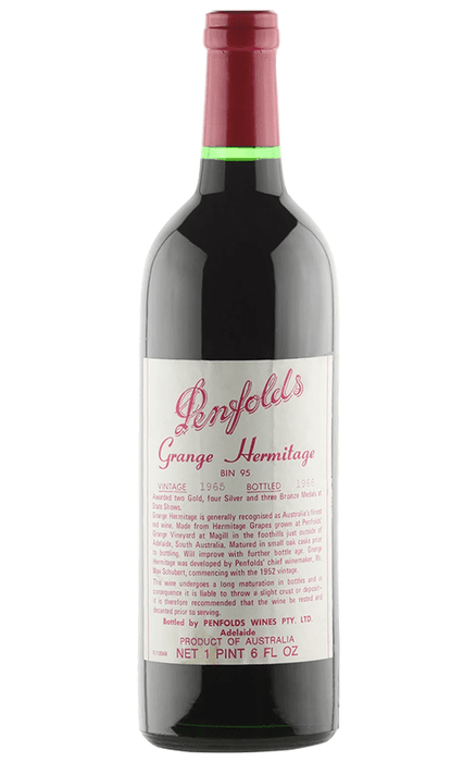 Order Penfolds Bin 95 Grange Hermitage Australia Shiraz Cabernet 1965 JustWines Australia