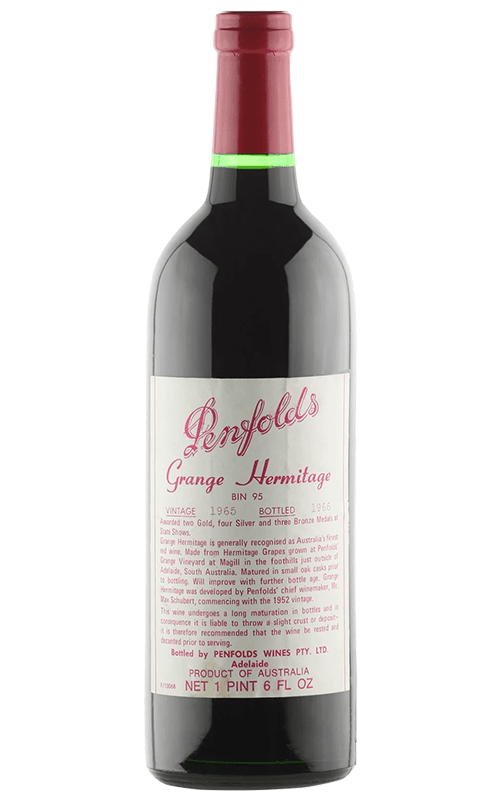 Order Penfolds Bin 95 Grange Hermitage Australia Shiraz Cabernet 1965 JustWines Australia