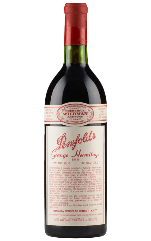 Order Penfolds Bin 95 Grange Hermitage Australia Shiraz Cabernet 1980 JustWines Australia