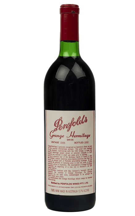 Order Penfolds Bin 95 Grange Hermitage Australia Shiraz Cabernet 1986 JustWines Australia