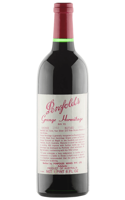 Order Penfolds Bin 95 Grange Hermitage Australia Shiraz Cabernet 1965 JustWines Australia