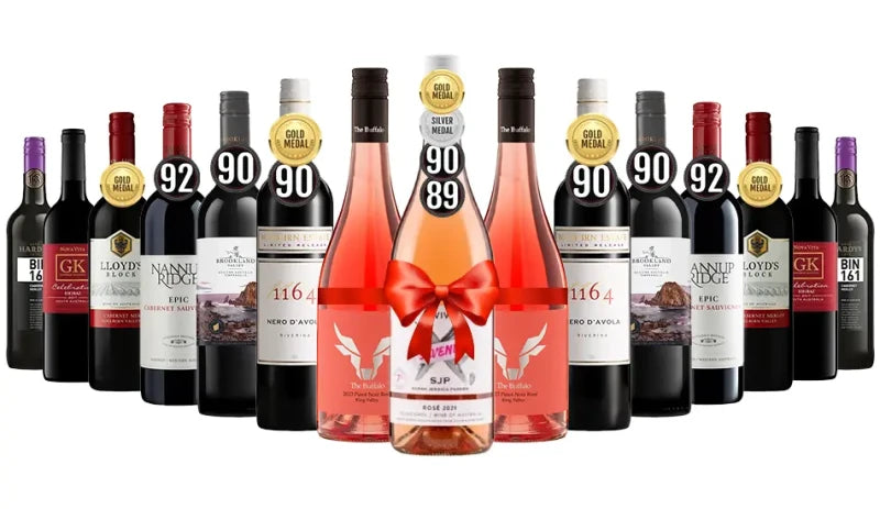 Order Tempting Red Wines Mix - 12 Bottles + 3 Free Rose Wine - Just Wines