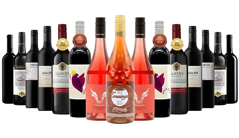 Order Tempting Red Wines Mix - 12 Bottles + 3 Free Rose Wine - Just Wines