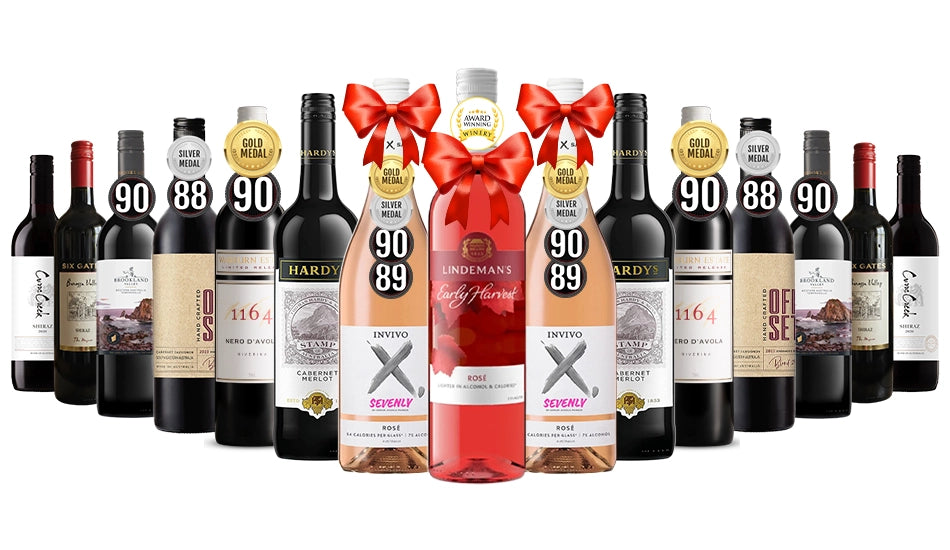 Order Tempting Red Wines Mix - 12 Bottles + 3 Free Rose Wines - Just Wines