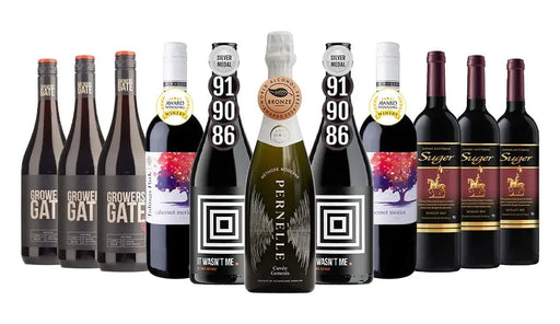 Order Festive Essence Red Mix - 10 Bottles + 1 FREE Non-Alc Sparkling JustWines Australia