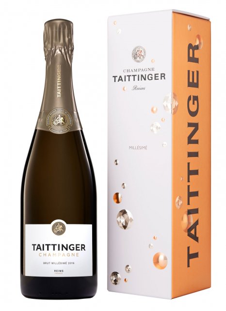 Champagne Taittinger Brut Millésimé Gift Boxed France Champagne 2016 - 1 Bottle