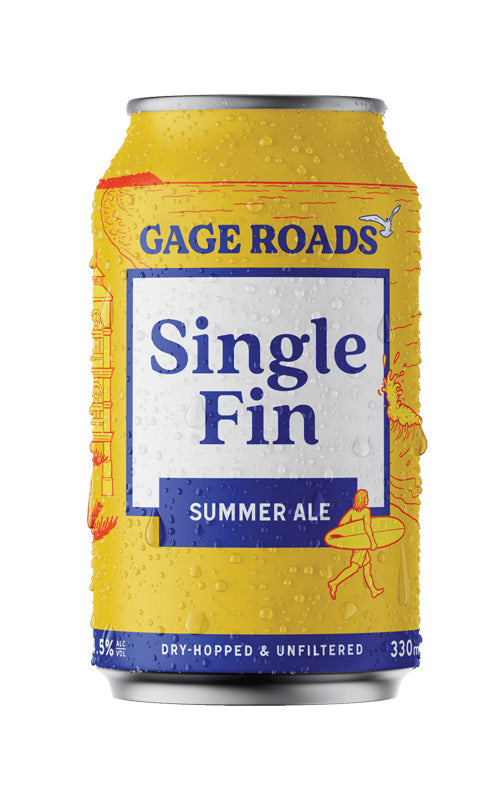 Order Gage Roads Single Fin Summer Ale Cans 330mL - 24 Bottles  Online - Just Wines Australia