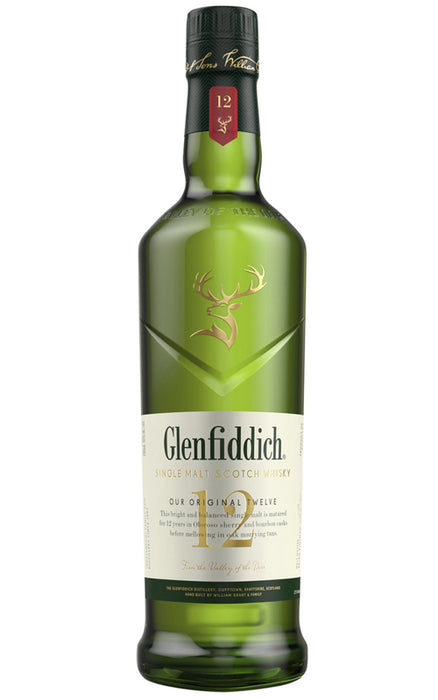 Order Glenfiddich 12 Year Old Single Malt Scotch Whisky 700ml - 1 Bottle  Online - Just Wines Australia