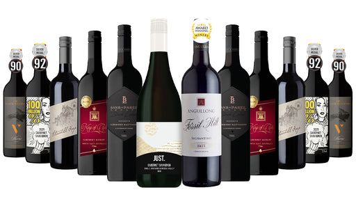 High-End Red Wine Mixed - 12 Bottles including wine from Award Winning Winery with Silver Medal - Prod JW Store
