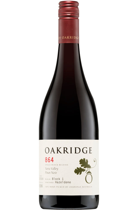 Order Oakridge 864 Block 1 Hazeldene Vineyard  Yarra Valley  Pinot Noir 2021 - 6 Bottles  Online - Just Wines Australia