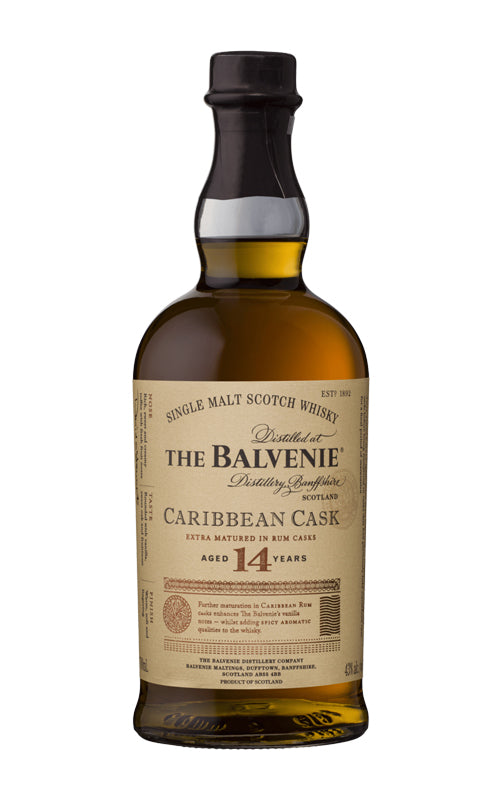 Order The Balvenie 14 Year Old Caribbean Cask Speyside (Scotland) Single Malt Scotch Whisky 700ml - 1 Bottle  Online - Just Wines Australia