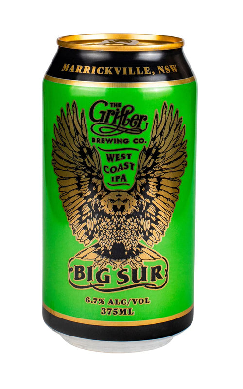The Grifter Brewing Co Big Sur West Coast IPA Cans 375ml - Prod JW Store
