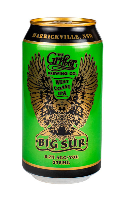 Order The Grifter Brewing Co Big Sur West Coast IPA Cans 375ml - 24 Bottles  Online - Just Wines Australia