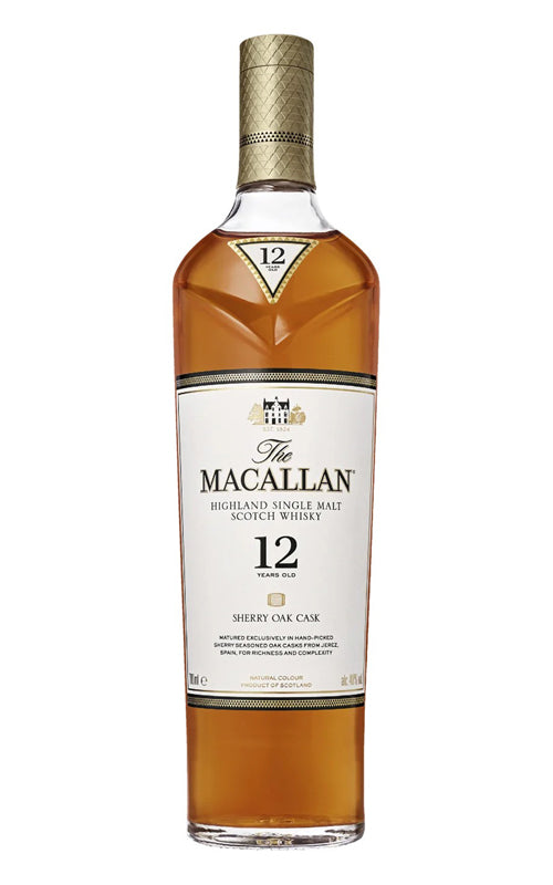 Order The Macallan 12 Year Old Sherry Matured Single Malt Scotch Whisky 750ml - 1 Bottle  Online - Just Wines Australia